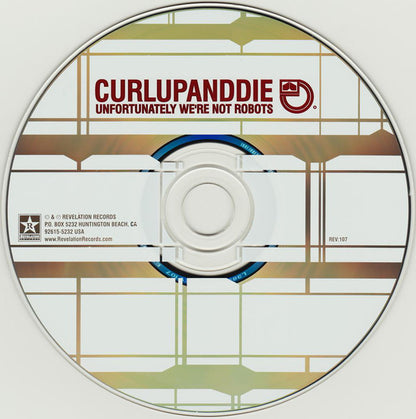 Curlupanddie* : Unfortunately We're Not Robots (CD, Album)