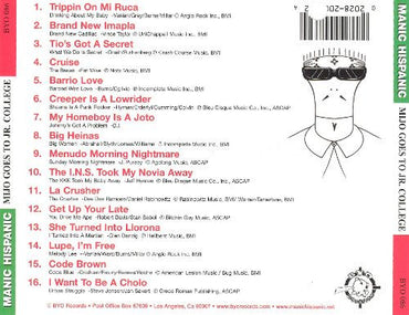 Manic Hispanic : Mijo Goes To Jr. College (CD, Album)