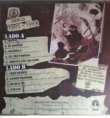 Todos Tus Muertos : Demos 1985-1989 (LP, Ltd)