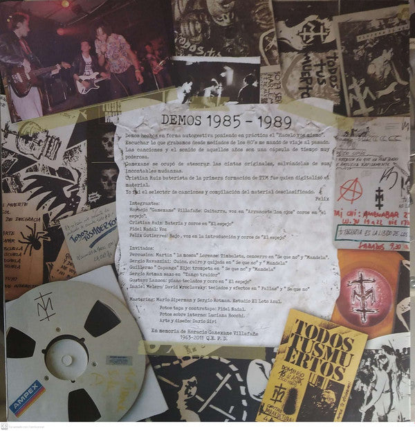 Todos Tus Muertos : Demos 1985-1989 (LP, Ltd)