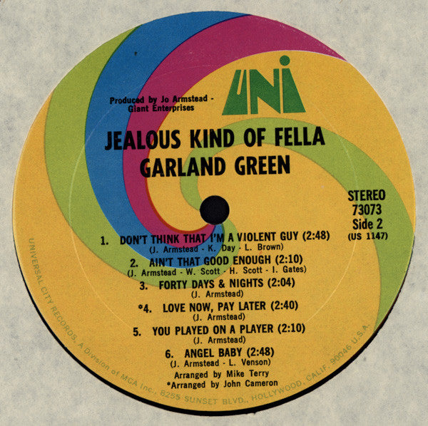 Garland Green : Jealous Kind Of Fella (LP, Album)