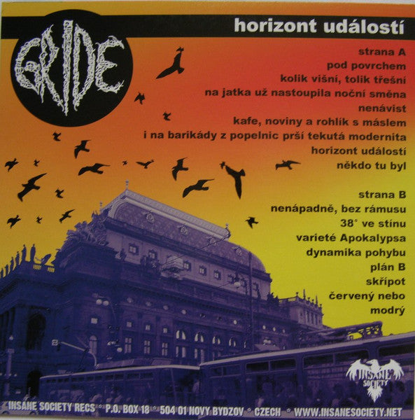 Gride : Horizont Událostí (12", Album, Yel)