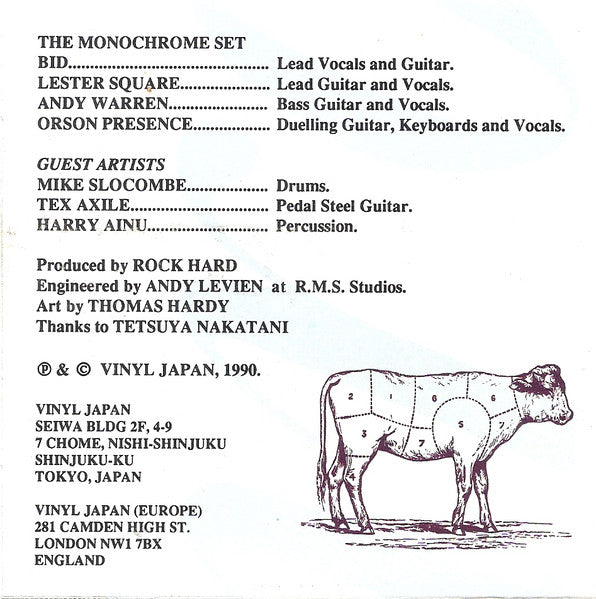 The Monochrome Set : Dante's Casino (CD, Album)