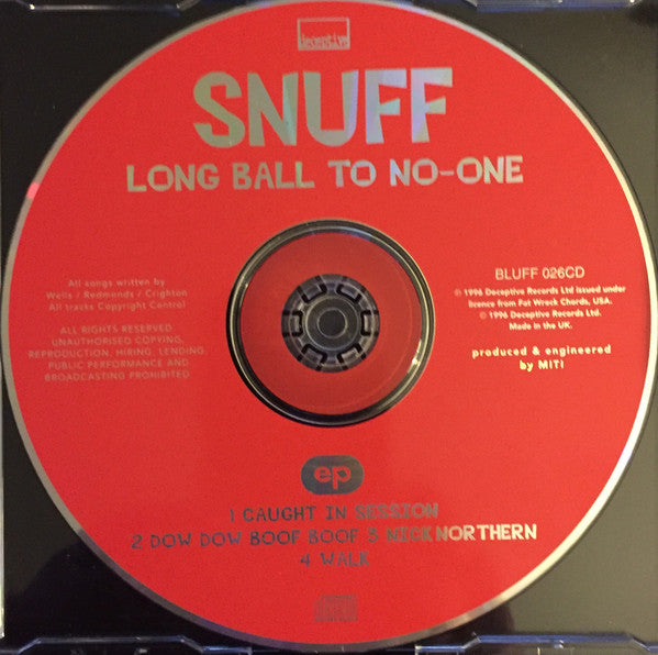 Snuff (3) : Long Ball To No-One (CD, EP)