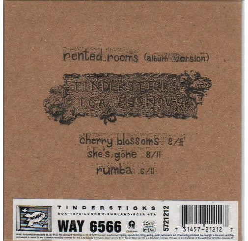 Tindersticks : Rented Rooms (CD, Single)