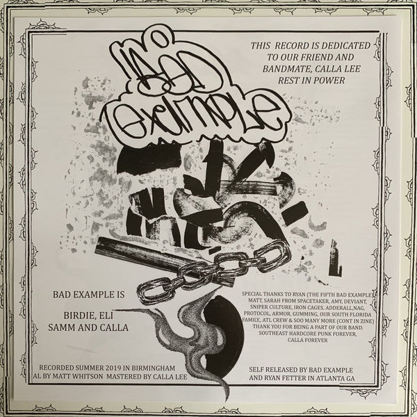 Bad Example : Bad Music (12", Album)