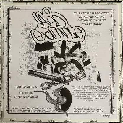 Bad Example : Bad Music (12", Album)