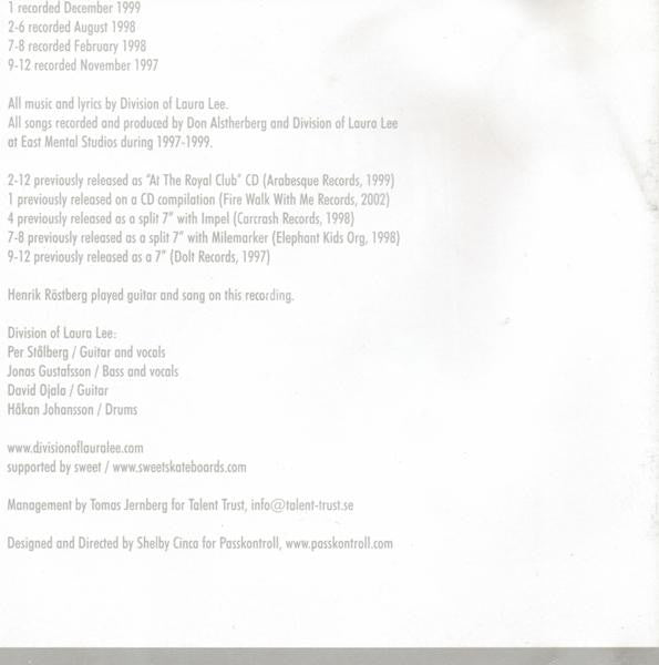 Division Of Laura Lee : 97-99 (CD, Comp)