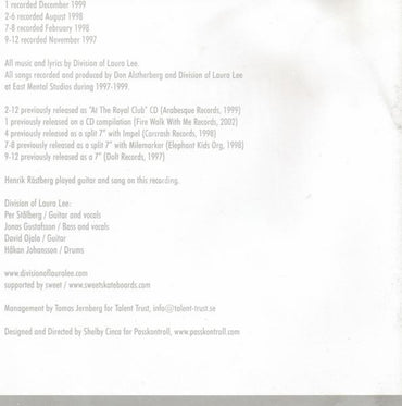 Division Of Laura Lee : 97-99 (CD, Comp)