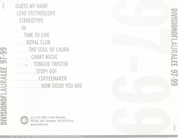 Division Of Laura Lee : 97-99 (CD, Comp)