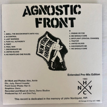 Agnostic Front : United Blood Extended Pre-Mix (7", Num, Whi)