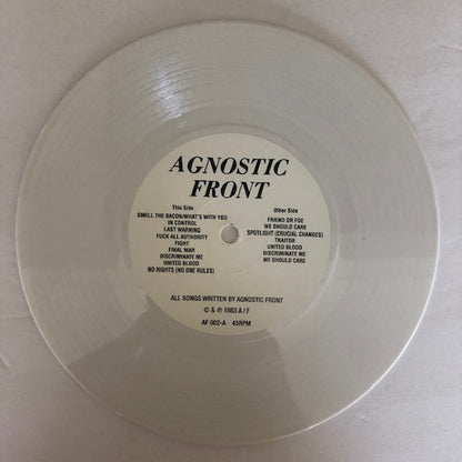 Agnostic Front : United Blood Extended Pre-Mix (7", Num, Whi)