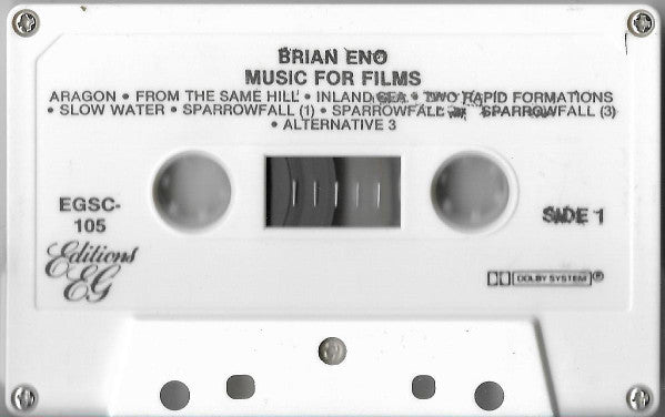 Brian Eno : Music For Films (Cass, Album, RE, Dol)