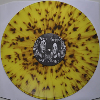 Cripple Bastards : Your Lies In Check (LP, Album, RE, Yel)