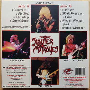 Slauter Xstroyes : Winter Kill (LP, Album, Ltd, RE, RM, Red)