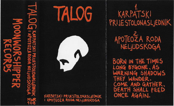 Talog : Karpatski Prijestolonasljednik I Apoteoza Roda Neljudskoga (Cass, Ltd)