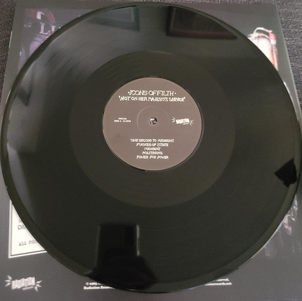 Icons Of Filth : Not On Her Majesty's Service (LP, Album, RE, RM)