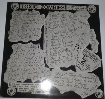 Toxic Zombies : Die Toxic (LP, Album)