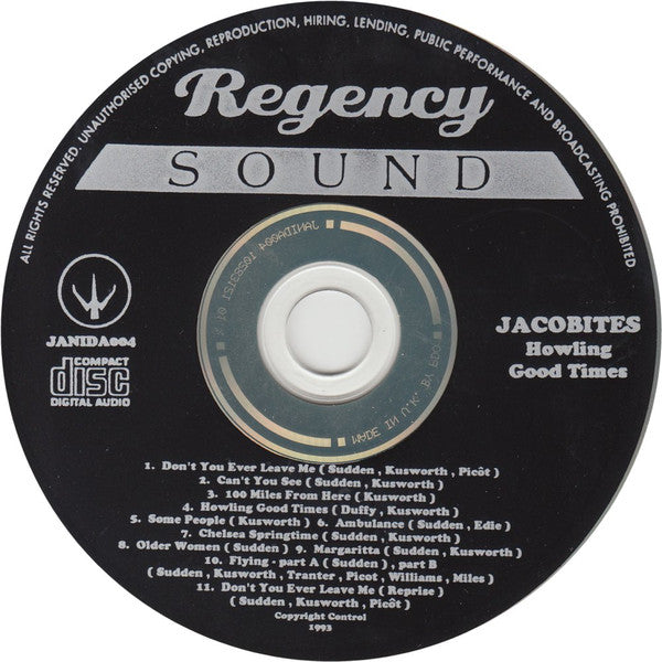Jacobites* : Howling Good Times (CD, Album)