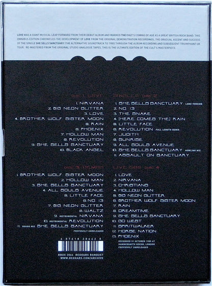 The Cult : Love (CD, Album, RE, RM + CD, Comp + 2xCD + Box, Ltd, Om)