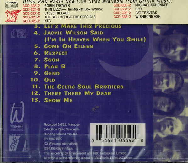 Dexy's Midnight Runners* : BBC Radio One Live In Concert (CD, Album)