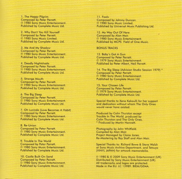 The Only Ones : Baby's Got A Gun (CD, Album, RE, RM)