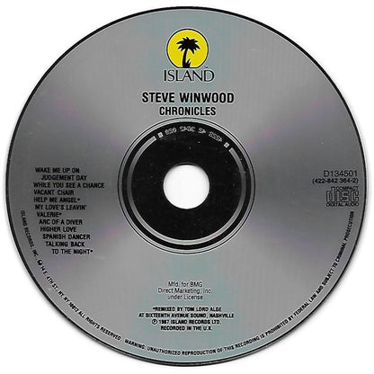 Steve Winwood : Chronicles (CD, Comp, Club, RE, BMG)