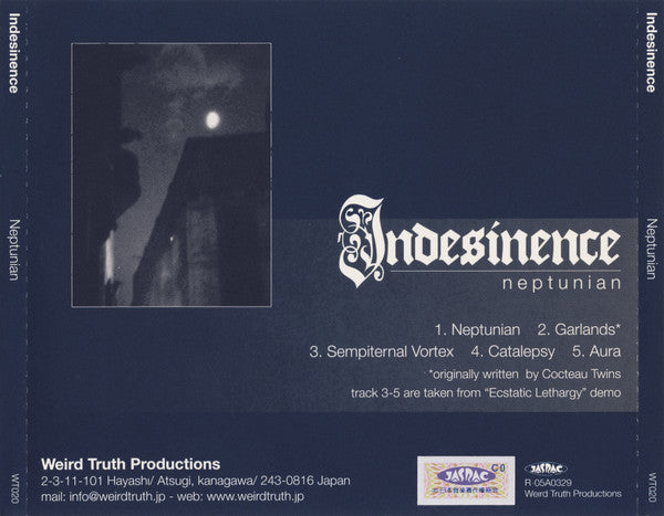 Indesinence : Neptunian (CD, EP)