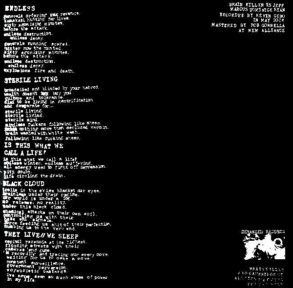 Brain Killer : Brain Killer (7")