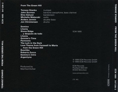 Tomasz Stańko : From The Green Hill (CD, Album, RE)