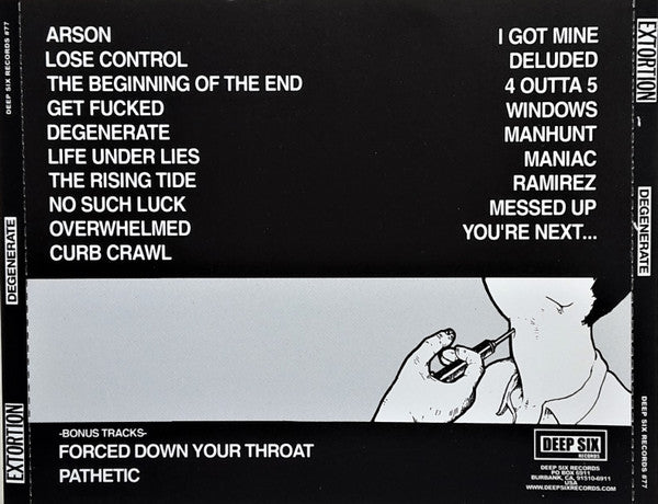 Extortion (2) : Degenerate (CD, Album)