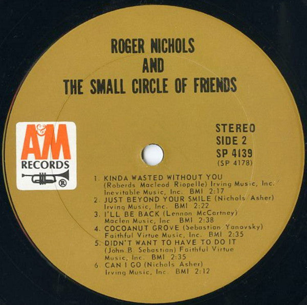 Roger Nichols & The Small Circle Of Friends : Roger Nichols & The Small Circle Of Friends (LP, Album)