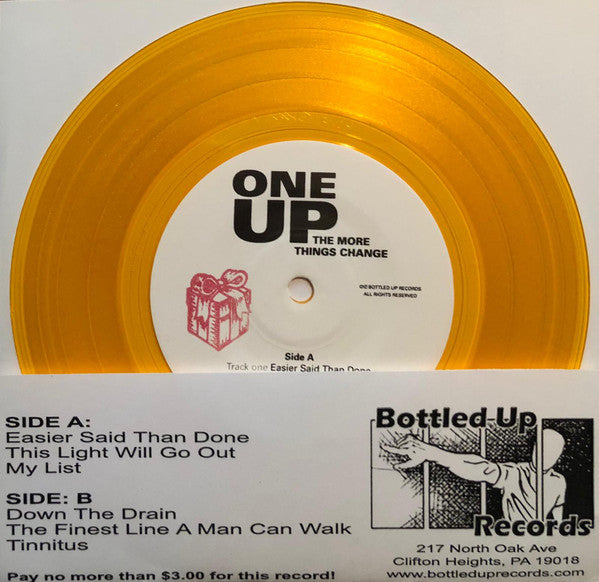 One Up (2) : The More Things Change (7", S/Edition, Gol)