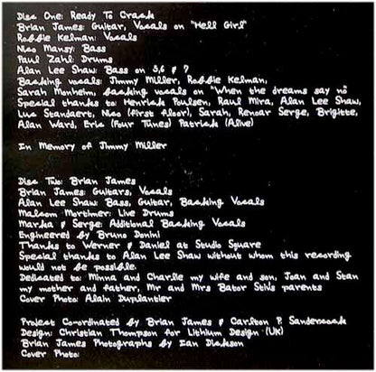 Brian James : Ready To Crack / Brian James (2xCD, Comp)