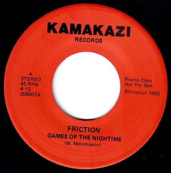 Friction (25) : Games Of The Nightime (7", Single)