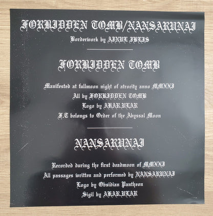 Forbidden Tomb / Nansarunai : Forbidden Tomb / Nansarunai (LP, Album)