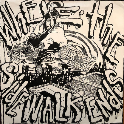 Where The Sidewalk Ends : Keep Our Beaches Clean EP (7", EP, Ltd, Num, blu)