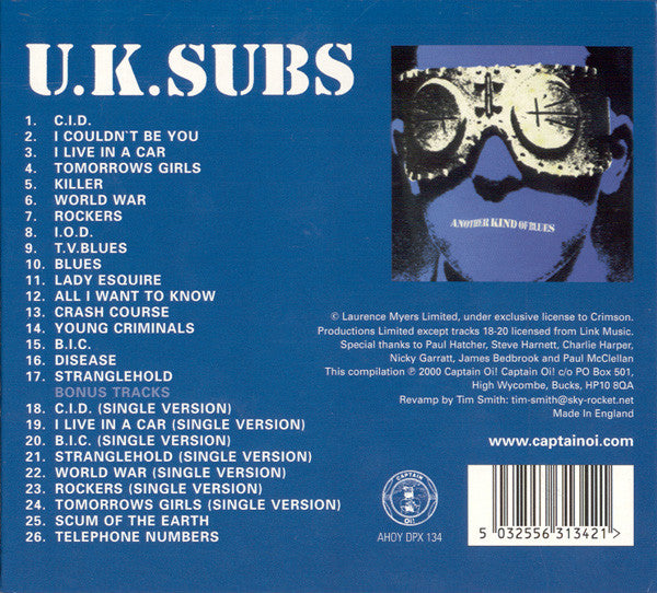 UK Subs : Another Kind Of Blues (CD, Album, RE, Dig)