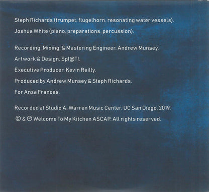 Steph Richards* With Joshua White (6) : Zephyr (CD, Album)