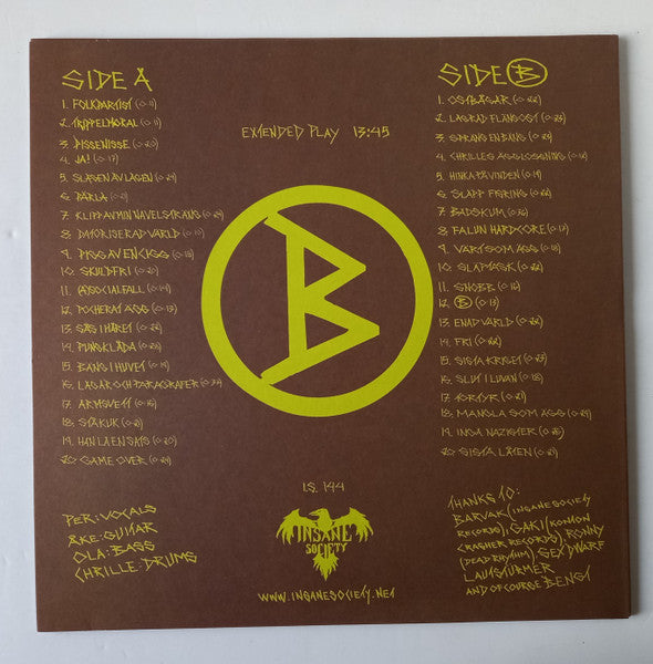 Protes Bengt : Pick Your Bengt (12", EP, RP)