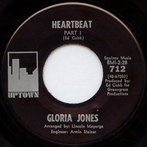 Gloria Jones : Heartbeat (7")