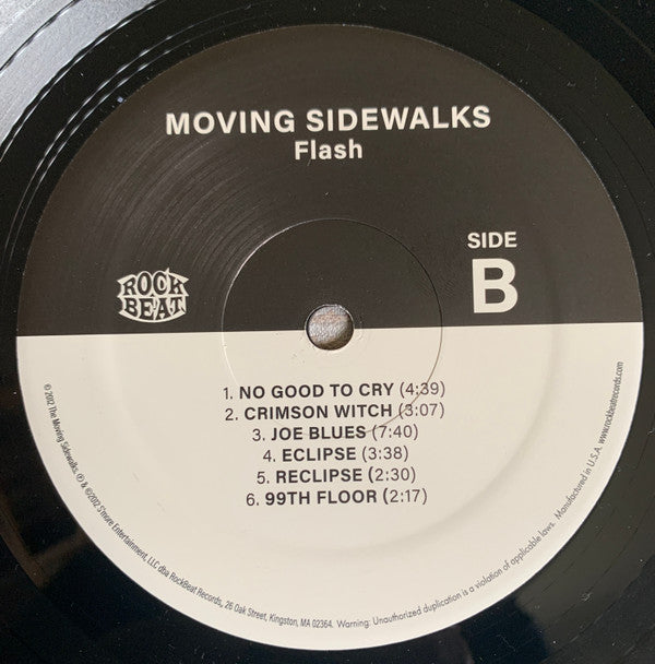 The Moving Sidewalks : Flash (LP, Album, RE, RM)