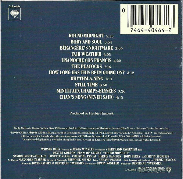 Herbie Hancock : Round Midnight - Original Motion Picture Soundtrack (CD, Album)
