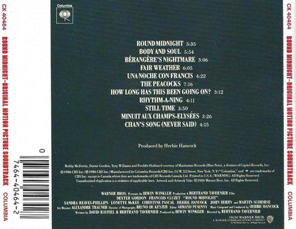 Herbie Hancock : Round Midnight - Original Motion Picture Soundtrack (CD, Album)