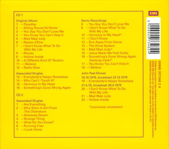 Buzzcocks : A Different Kind Of Tension (CD, Album, RM + CD, Comp, RM + S/Edition, Dig)