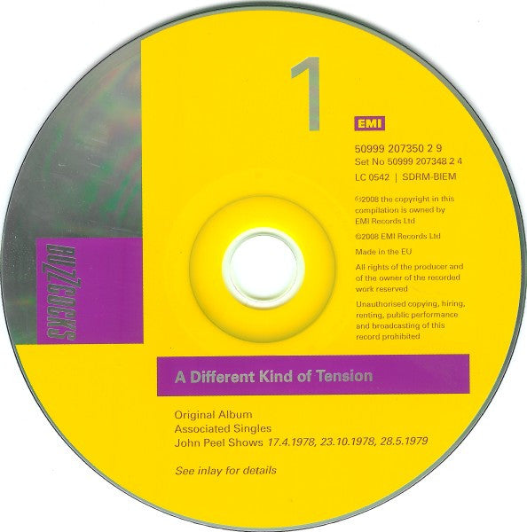 Buzzcocks : A Different Kind Of Tension (CD, Album, RM + CD, Comp, RM + S/Edition, Dig)