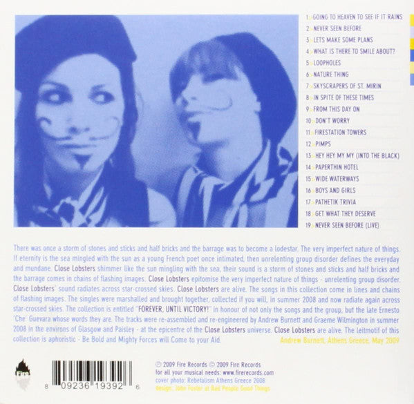 Close Lobsters : Forever, Until Victory! The Singles Collection (CD, Comp)