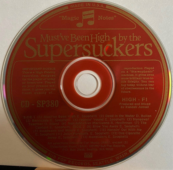 Supersuckers : Must've Been High (CD, Album, Dig)