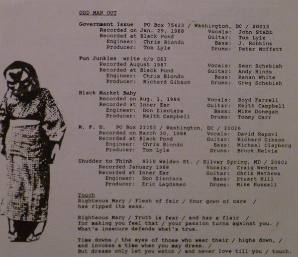 Various : Odd Man Out (7", Comp, RP, Gre)