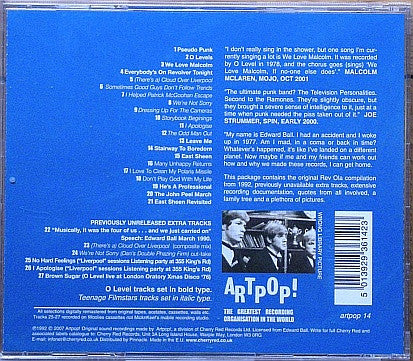 O Level* Inc. Teenage Filmstars : 1977-1980: A Day In The Life Of Gilbert And George (CD, Comp, RE)